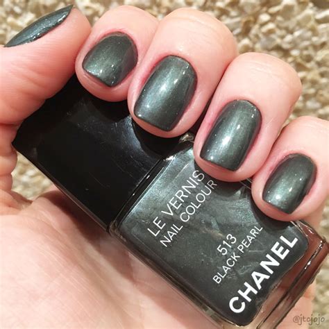 chanel black pearl nail polish|discontinued chanel nail polish colors.